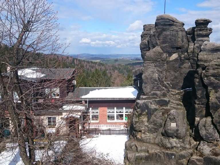 Nonnenfelsen Jonsdorf, Görlitz Wanderweg Komoot