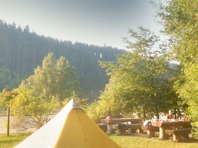 Erzgrube - etwas fr das Auge  Camping Nagoldtalsperre Runde von Altensteig  | Mountainbike-Tour | Komoot