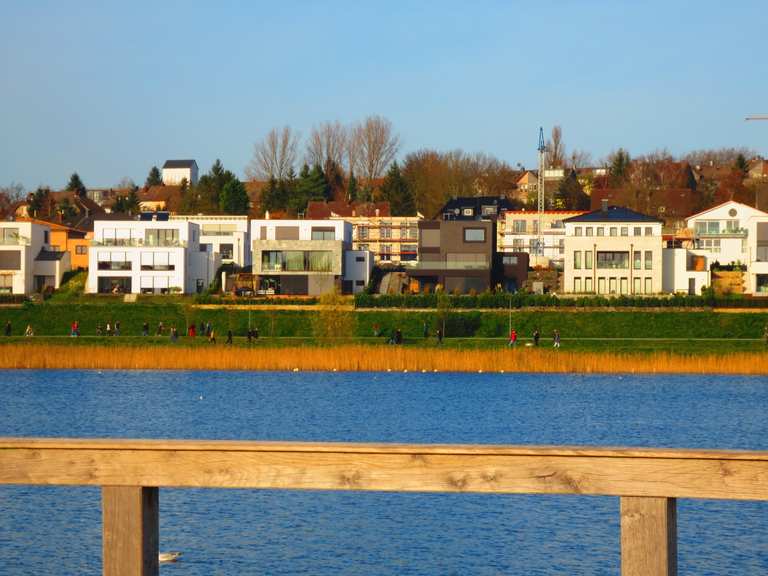 Phönixsee Südufer mit Promenade Ruhrgebiet, Nordrhein