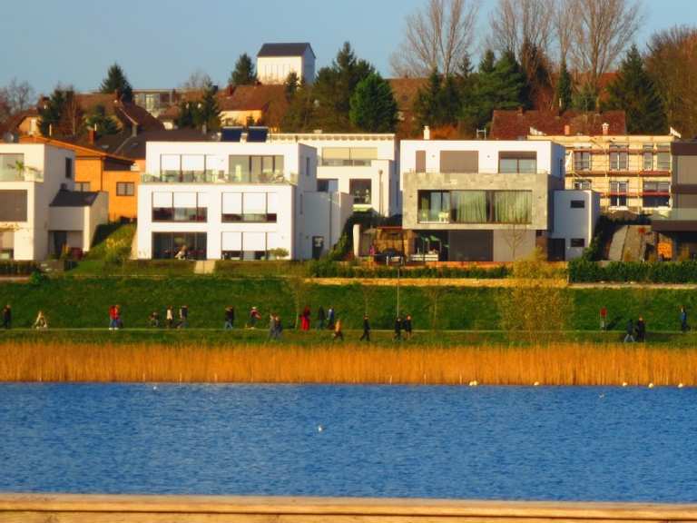 Phönixsee Südufer mit Promenade Ruhrgebiet, Nordrhein