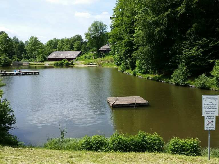 Guckaisee Wirtshaus Guckaistuben Runde von Poppenhausen