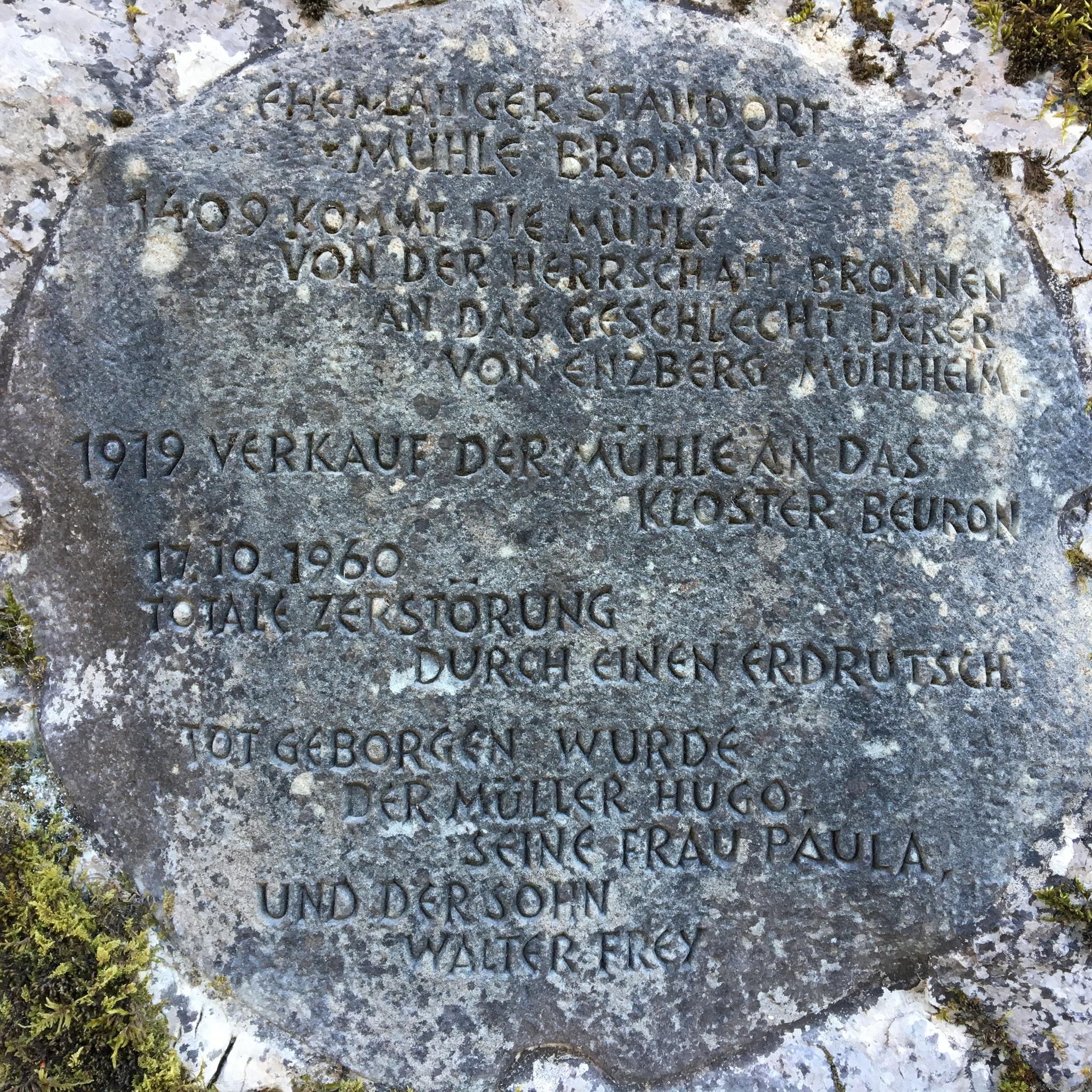 Ehemaliger Standort Mühle Bronnen