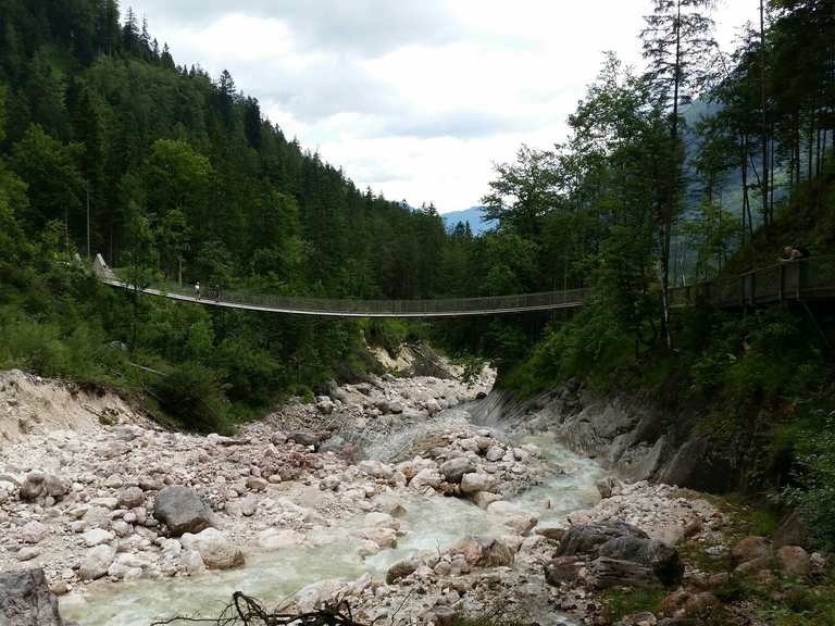 Hängebrücke im Klausbachtal Wanderungen und Rundwege komoot