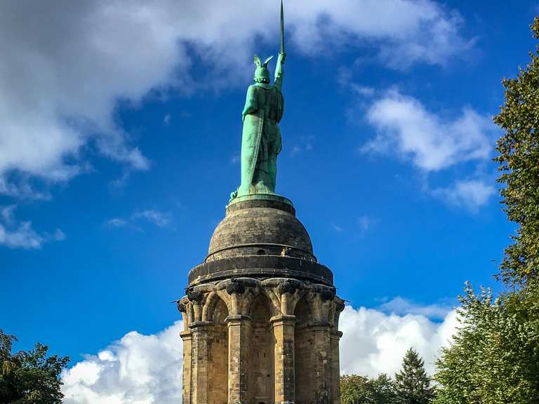 Hermannsdenkmal Donoper Teich Runde von Pivitsheide V. L. Kussel