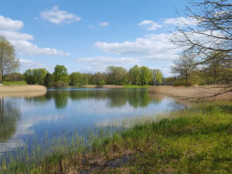 Buga See Ostsee im Britzer Garten Loop from Buckower Damm hiking