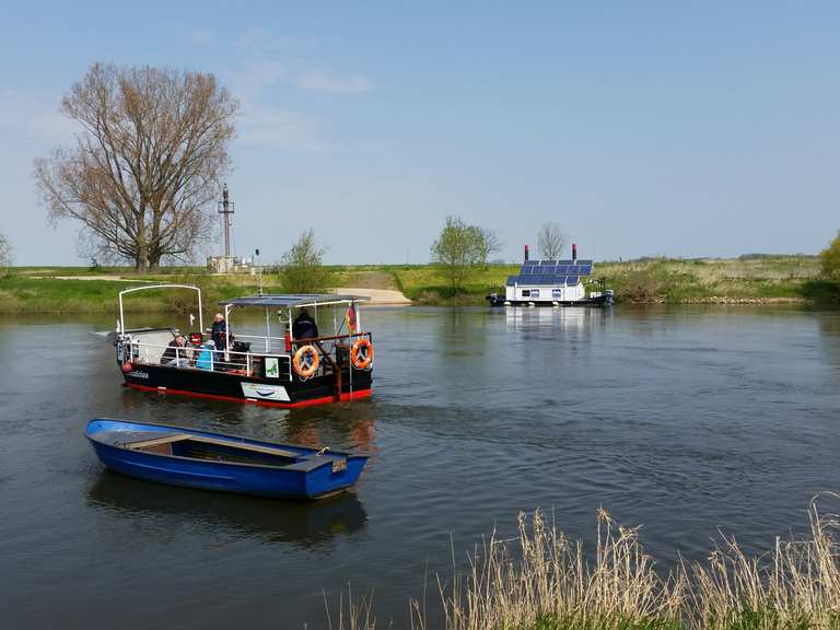 Weserfähre – Ausblick auf die Weser Runde von Petershagen-Lahde ...