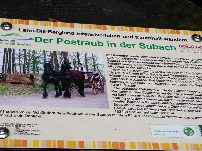 Postraub im Subach – Wander- & Radrouten | Komoot