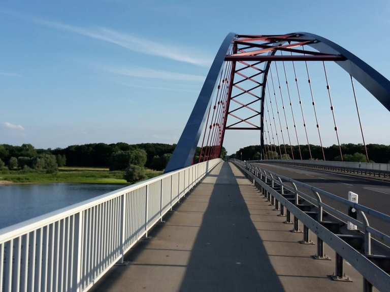 Elbebrücke Dömitz Radtouren und Radwege komoot
