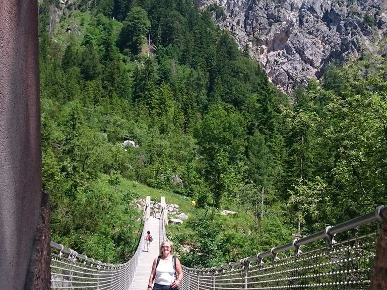 Hängebrücke im Klausbachtal Wanderungen und Rundwege komoot