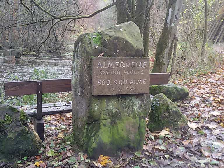 Almequelle Quellgebiet der Alme Runde von Alme Wanderung Komoot