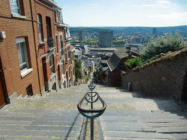 Montagne De Bueren Buerentreppen Liège Lüttich Belgium