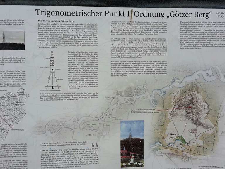 Aussichtsturm Götzer Berge Radtouren und Radwege komoot