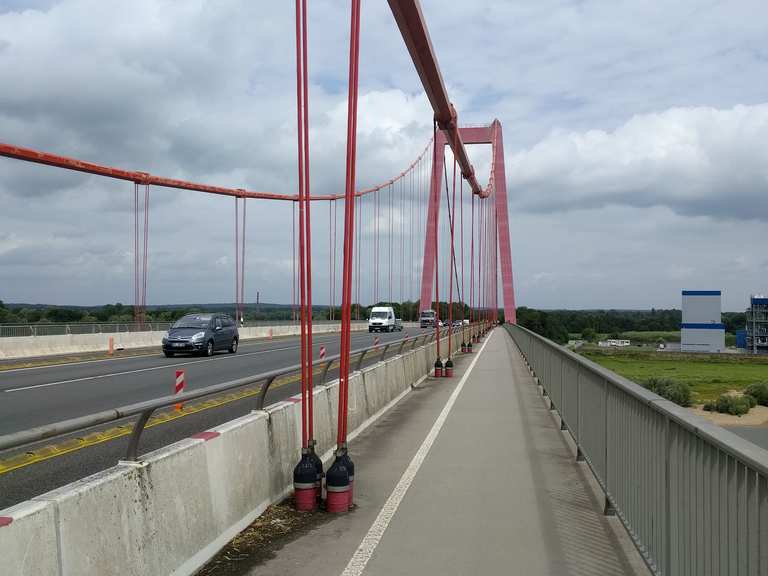 fahrrad von emmerich am rhein nach till