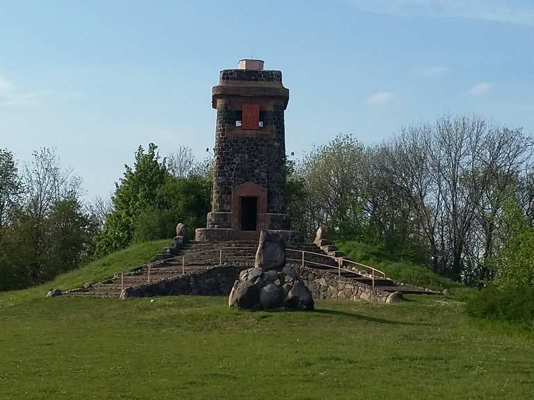 Bismarckturm Schrote Runde von Magdeburg Hauptbahnhof