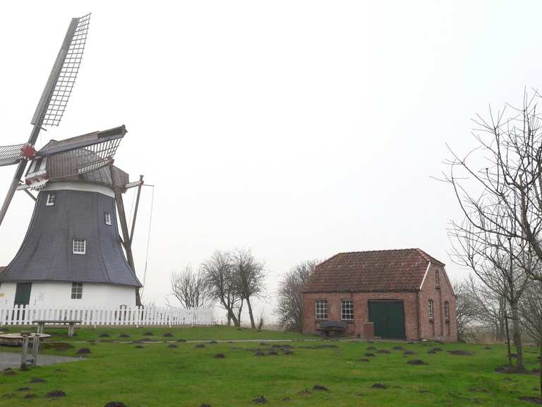 Werdumer Mühle mit Café Werdum, Wittmund Radtouren