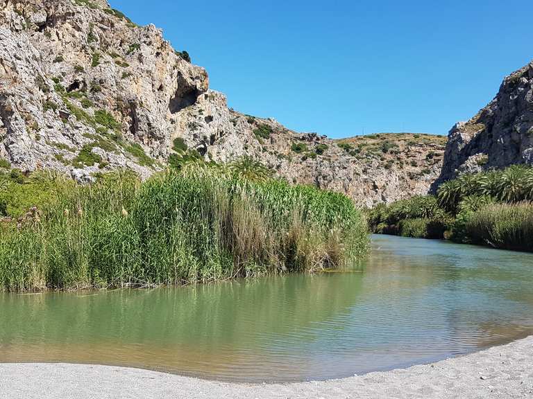 Preveli Traumstrand Mit Suss Und Salzwasser Rethymno Greece Hiking Tips Photos Komoot