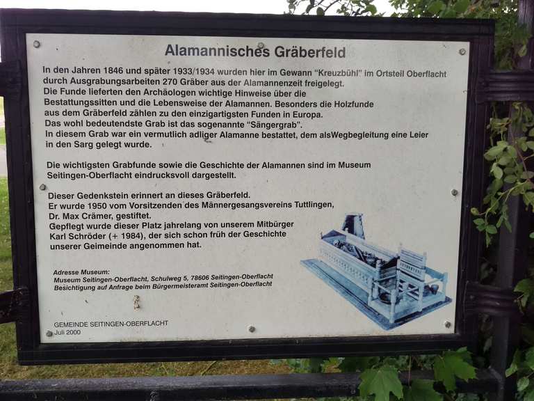Gräberfeld von Oberflacht Sängergrab Touren und Karten komoot