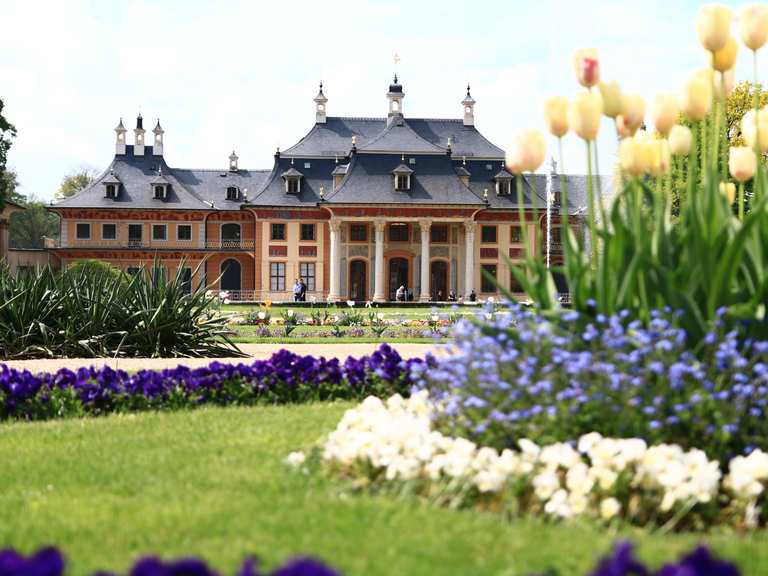 Englischer Garten mit Pavillon (Schloss Pillnitz) Wanderungen und