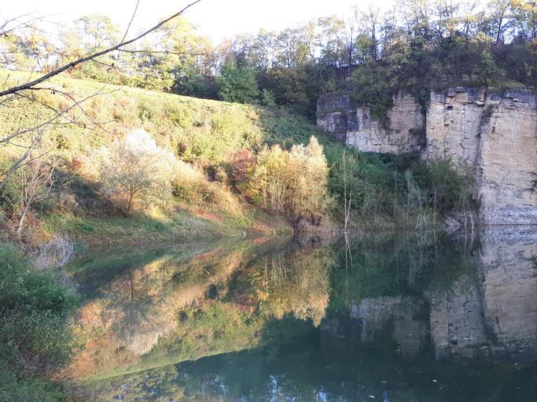 Ehemaliger Steinbruch Weiler zum Stein MountainbikeTouren und Trails komoot