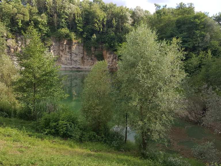 Ehemaliger Steinbruch Weiler zum Stein MountainbikeTouren und Trails komoot