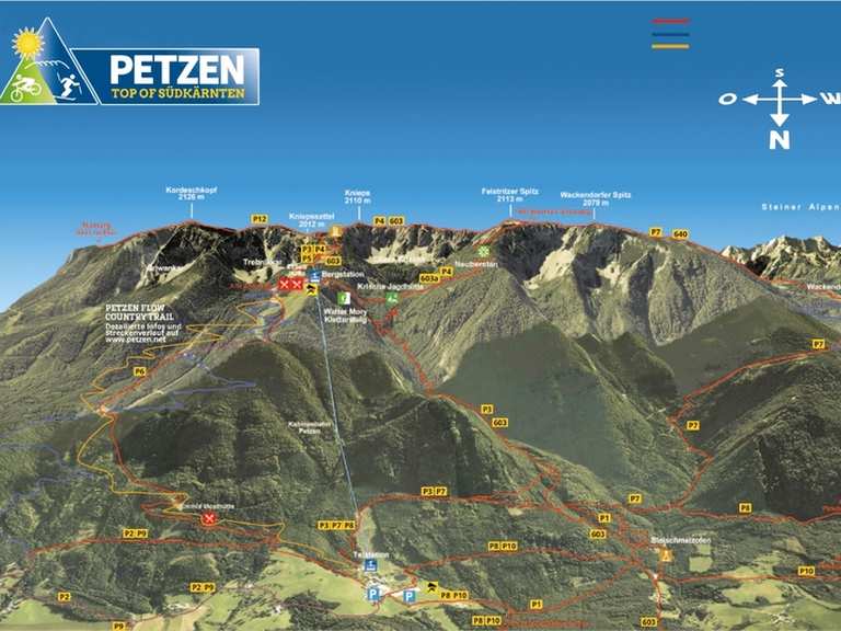 MTB Zone Petzen - Mountain Bike Trails & Tracks | Komoot