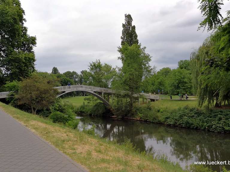 Niddabrücke in FrankfurtHöchst Radtouren und Radwege komoot