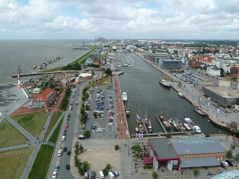 bremerhaven mit dem fahrrad zum verladehaven