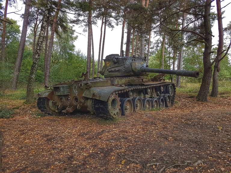 Brander Wald - Panzer, Schießanlage und Natur - Regierungsbezirk Köln