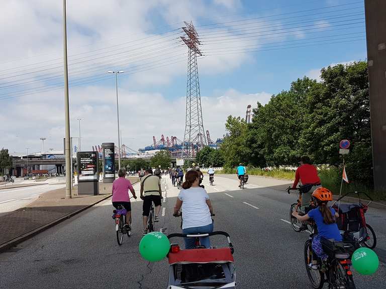 darf man mit dem fahrrad über die köhlbrandbrücke