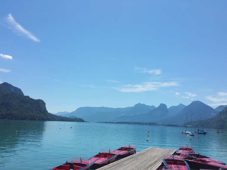 Attersee Fahrradtunnel am Mondsee Runde von St. Wolfgang