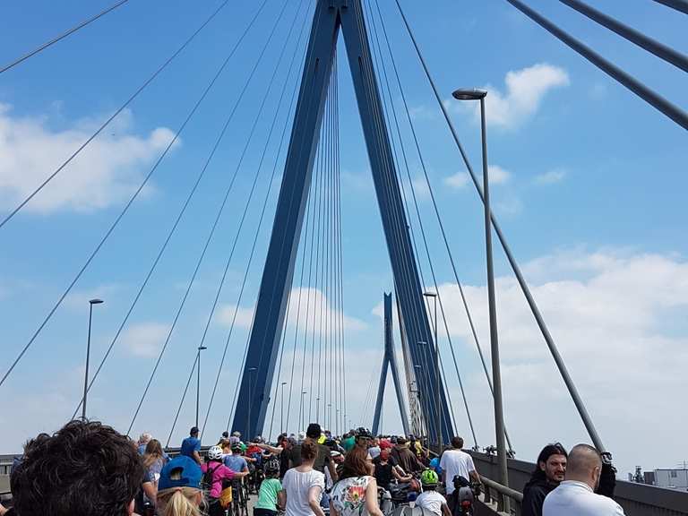 darf man mit dem fahrrad über die köhlbrandbrücke