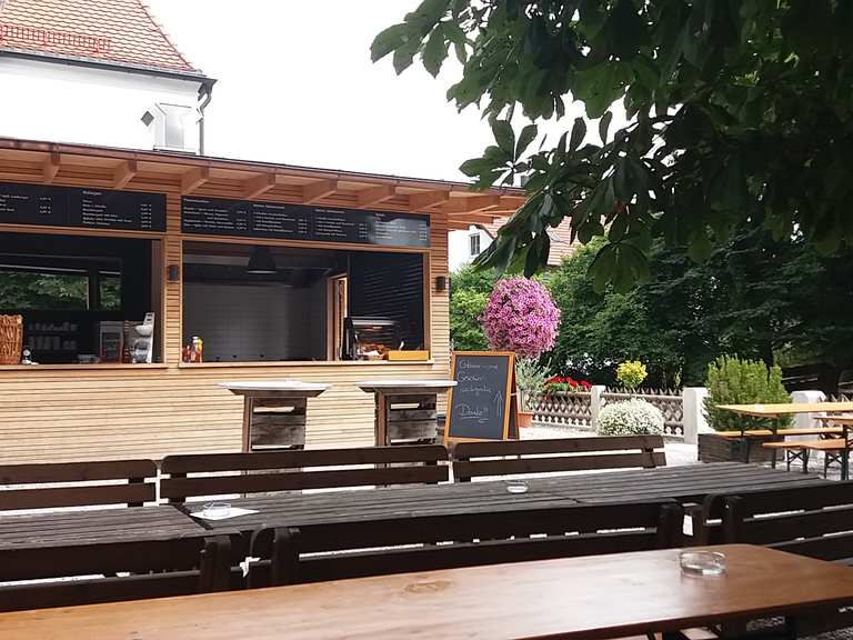 Radweg Via Claudia Augusta Biergarten Holzhausen Runde