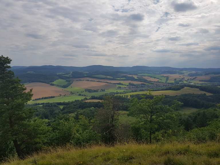 Großer Hörselberg - Blick auf Thüringer Wald Routes for Walking and ...