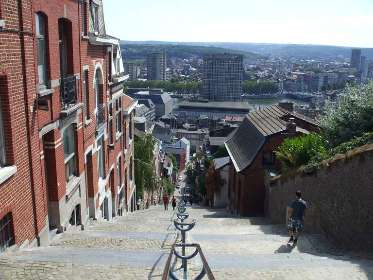 Montagne De Bueren Buerentreppen Liège Lüttich Belgium