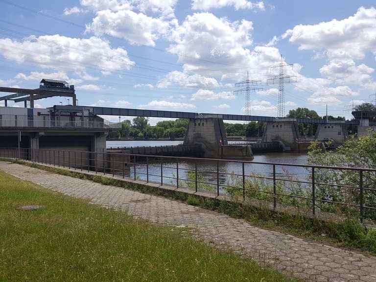 Staustufe und Schleuse Mühlheim Maintal, MainKinzig