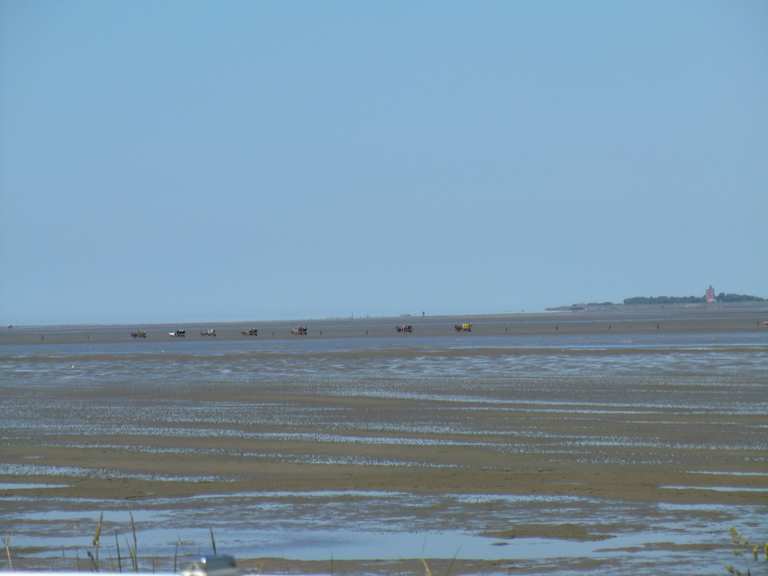 cuxhaven strand sahlenburg mit dem fahrrad