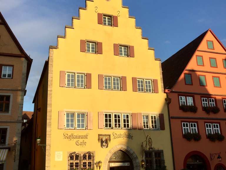 Marktplatz mit Rathaus Rothenburg ob der Tauber, Ansbach