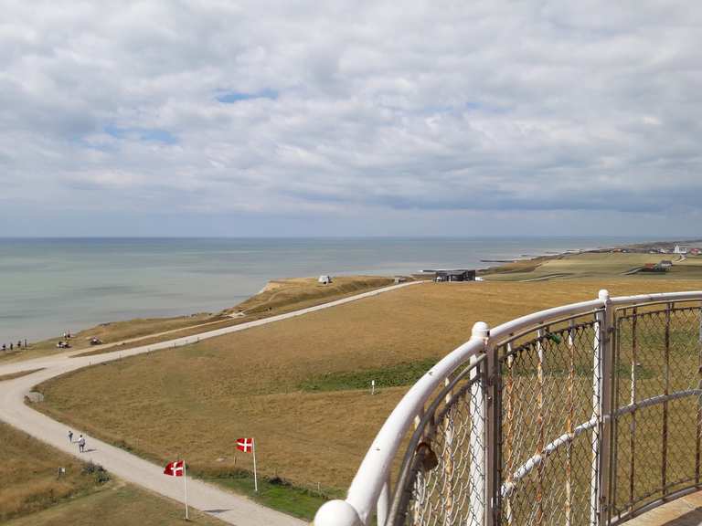 Bovbjerg Fyr - Der rote Leuchtturm direkt an der Kante ...