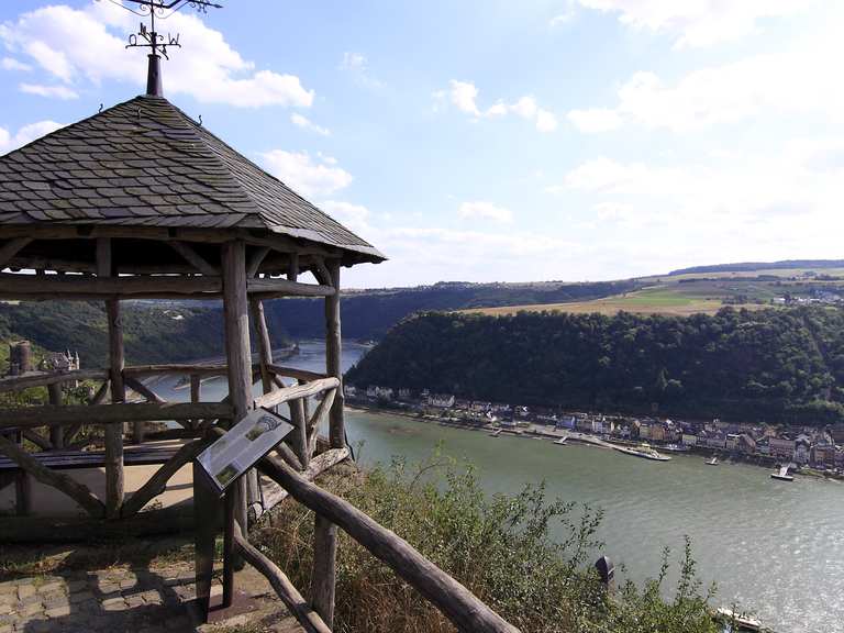 DreiBurgenBlick View of Katz Castle loop from St. Goarshausen