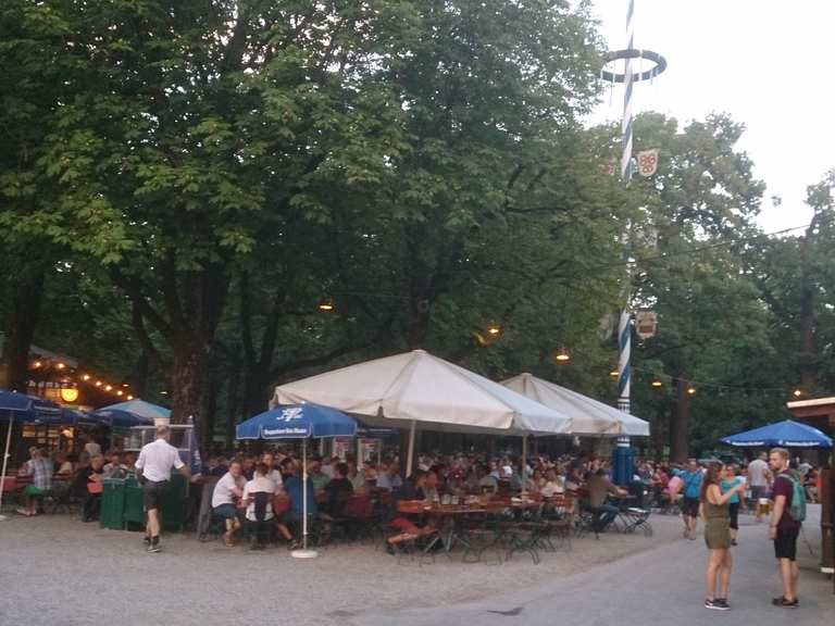 Biergarten Hirschgarten Oberbayern, Bayern Radtouren