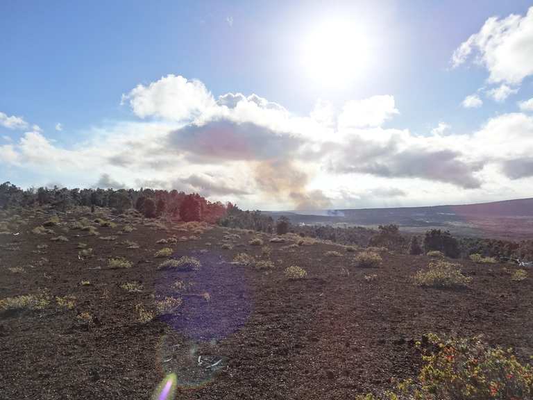 Uēaloha (Byron Ledge Trail) to Halema'uma'u Crater - Routes for Walking ...
