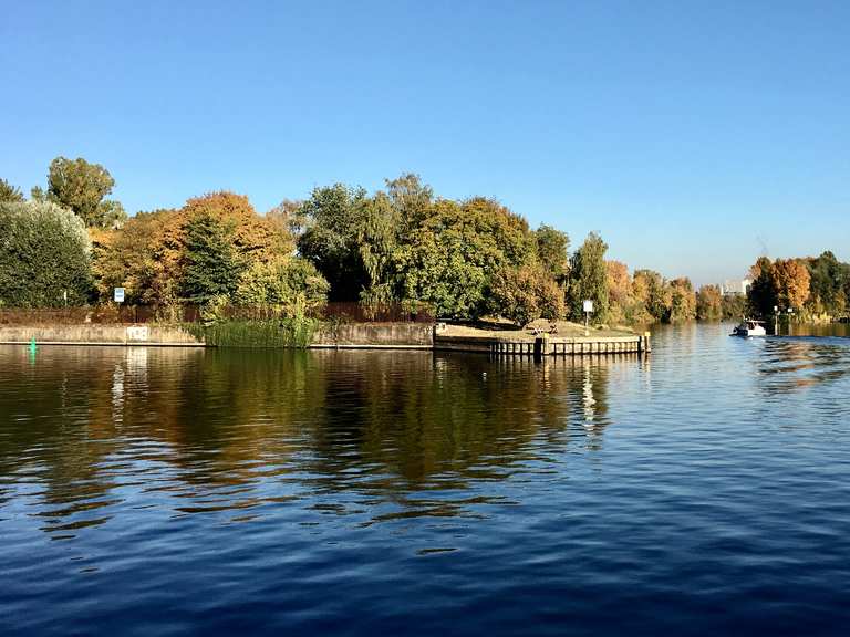 Blick auf die Mündung der Spree in die Havel Itinéraires de rando et marche Komoot