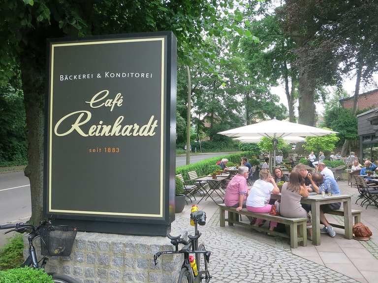 Café Reinhardt fietsroutes en kaart Komoot