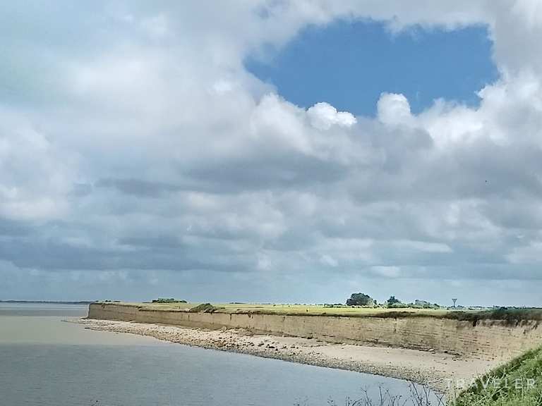 Marais du Pampin, plage Passerelle, Port du Plomb Circuit à partir de