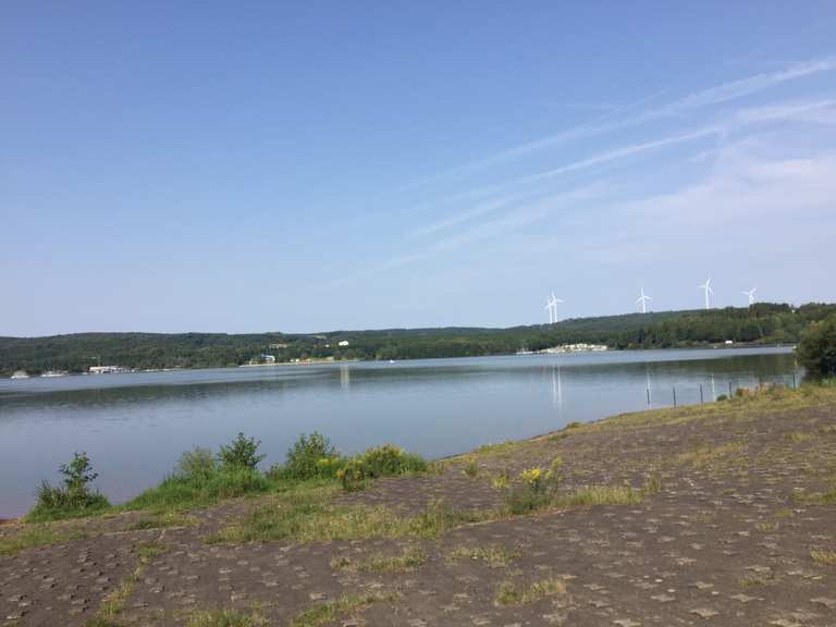 Staumauer Bostalsee Nohfelden, St. Wendel Radtouren