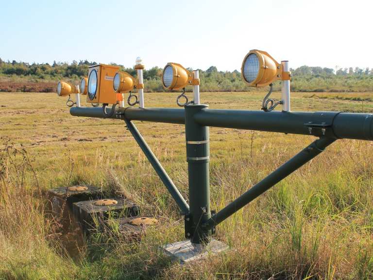 Einflugschneise der Querwindbahn, Köln-Bonn-Flughafen wandelroutes en