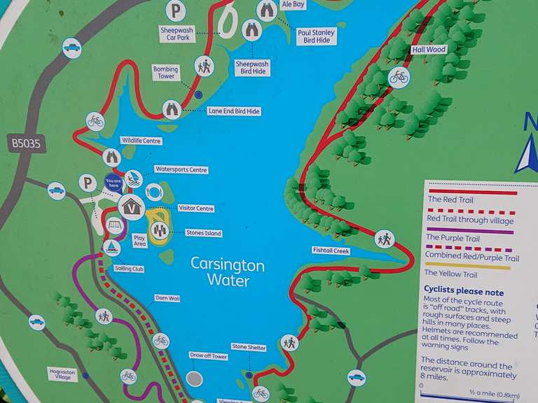 Carsington Dam and Reservoir Cycle Routes and Map Komoot