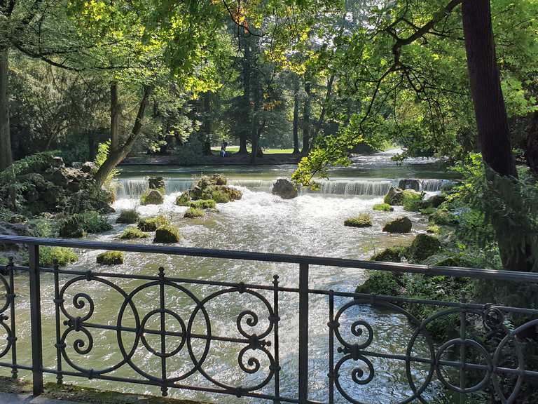 Schwabinger Bach im Englischen Garten Oberbayern, Bayern