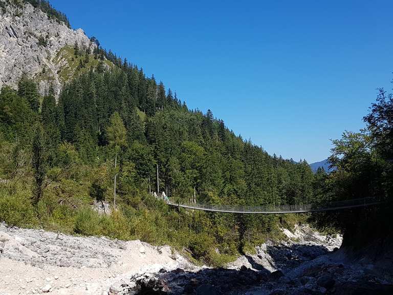 Hängebrücke im Klausbachtal Wanderungen und Rundwege komoot