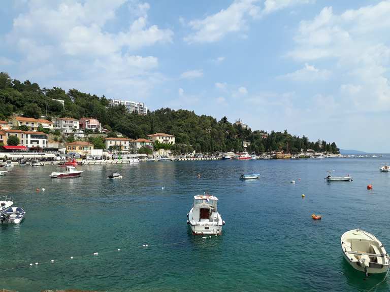 Rabac Hafen Wanderungen und Rundwege komoot
